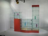 Ekspozicinės vitrinos - Berėmės stiklo konstrukcijos, stiklo pertvaros